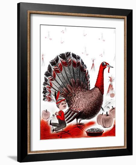 Mr. Turkey - Child Life-Elsie Fowler-Framed Giclee Print