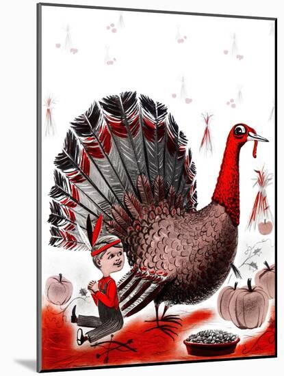 Mr. Turkey - Child Life-Elsie Fowler-Mounted Giclee Print