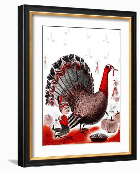 Mr. Turkey - Child Life-Elsie Fowler-Framed Giclee Print