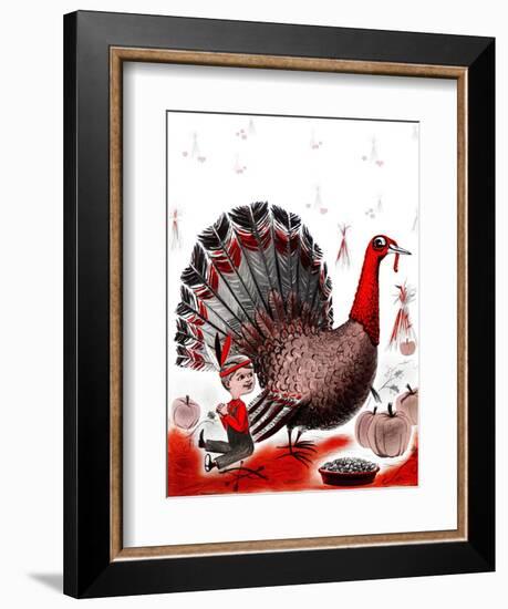 Mr. Turkey - Child Life-Elsie Fowler-Framed Giclee Print