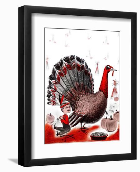 Mr. Turkey - Child Life-Elsie Fowler-Framed Giclee Print