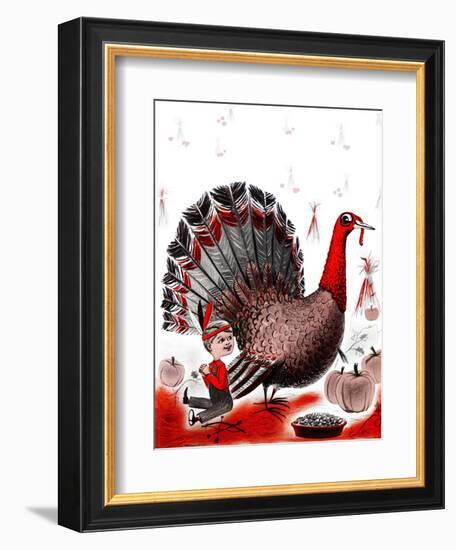 Mr. Turkey - Child Life-Elsie Fowler-Framed Giclee Print