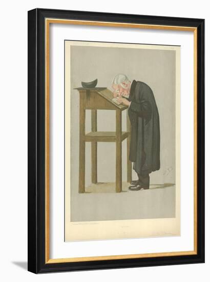 Mr W a Spooner, Spooner, 21 April 1898, Vanity Fair Cartoon-Sir Leslie Ward-Framed Giclee Print