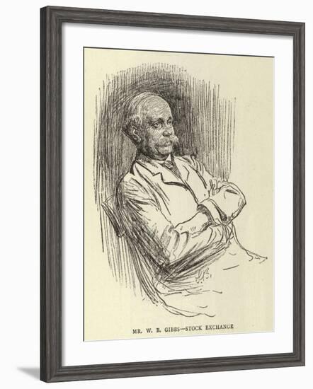 Mr W B Gibbs, Stock Exchange-null-Framed Giclee Print