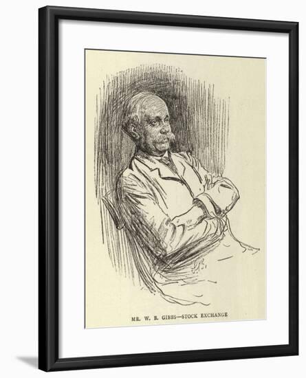 Mr W B Gibbs, Stock Exchange-null-Framed Giclee Print