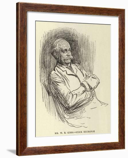 Mr W B Gibbs, Stock Exchange-null-Framed Giclee Print