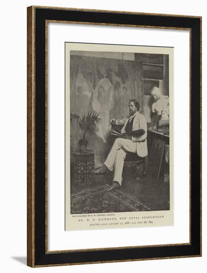 Mr W B Richmond, New Royal Academician-null-Framed Giclee Print