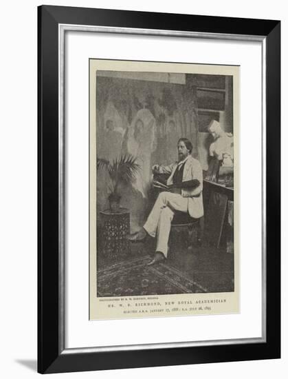 Mr W B Richmond, New Royal Academician-null-Framed Giclee Print