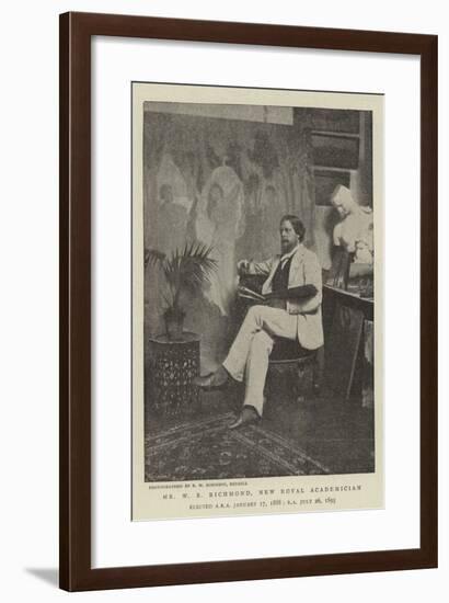 Mr W B Richmond, New Royal Academician-null-Framed Giclee Print