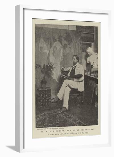 Mr W B Richmond, New Royal Academician-null-Framed Giclee Print