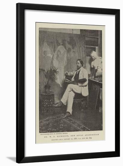 Mr W B Richmond, New Royal Academician-null-Framed Giclee Print