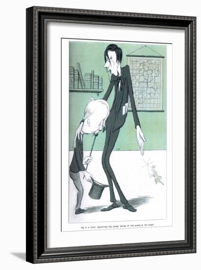 Mr Wb Yeats, Presenting Mr George Moore to the Queen of Fairies, 1904-Max Beerbohm-Framed Giclee Print