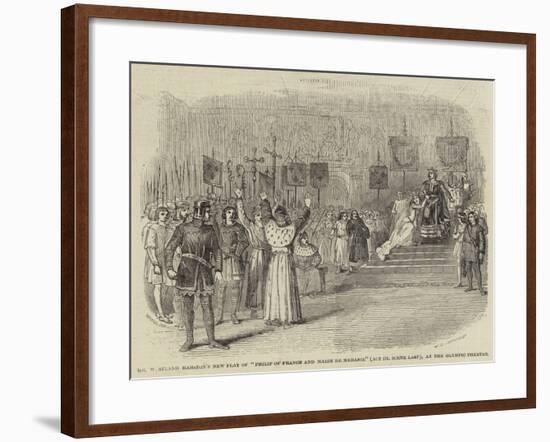 Mr Westland Marston's New Play of Philip of France and Marie De Meranie (Act III Scene Last)-null-Framed Giclee Print