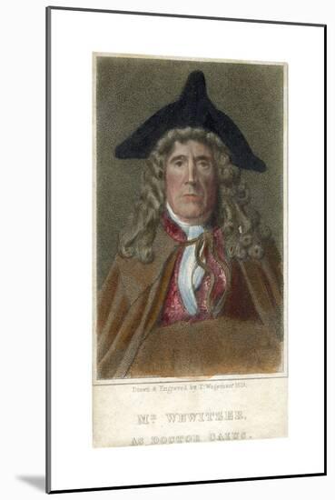Mr Wewitzer as Doctor Caius, 1819-Thomas Charles Wageman-Mounted Giclee Print