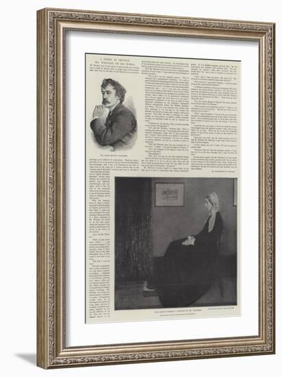 Mr Whistler on His Works-James Abbott McNeill Whistler-Framed Giclee Print