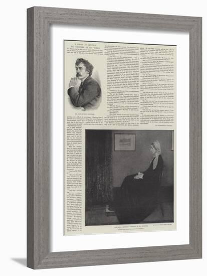 Mr Whistler on His Works-James Abbott McNeill Whistler-Framed Giclee Print