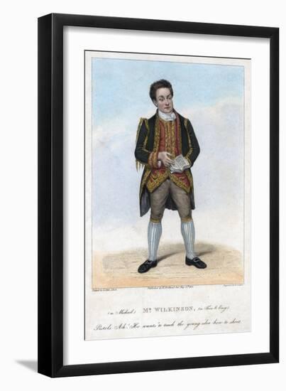 Mr Wilkinson as Michael in Free and Easy, 1822-R Cooper-Framed Giclee Print