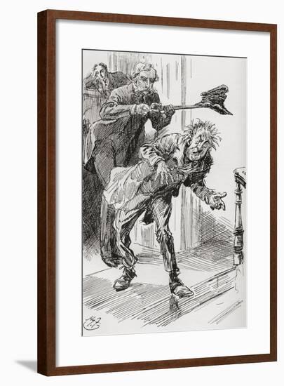 Mr. Wrayburn's Method of Ejection. The Fact That Mr. Dolls Exhibited a Tendency to Fall Asleep-null-Framed Giclee Print