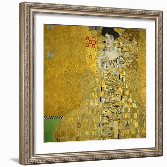 Mrs. Adele Bloch-Bauer, 1907-Gustav Klimt-Framed Giclee Print