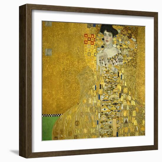 Mrs. Adele Bloch-Bauer, 1907-Gustav Klimt-Framed Giclee Print