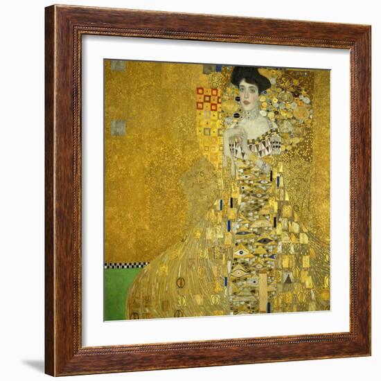 Mrs. Adele Bloch-Bauer, 1907-Gustav Klimt-Framed Giclee Print