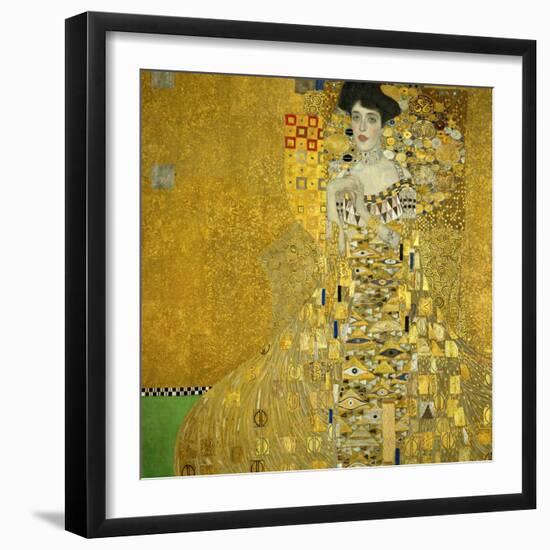 Mrs. Adele Bloch-Bauer, 1907-Gustav Klimt-Framed Giclee Print