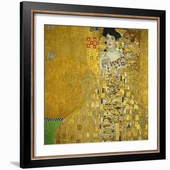 Mrs. Adele Bloch-Bauer, 1907-Gustav Klimt-Framed Giclee Print