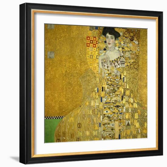 Mrs. Adele Bloch-Bauer, 1907-Gustav Klimt-Framed Giclee Print