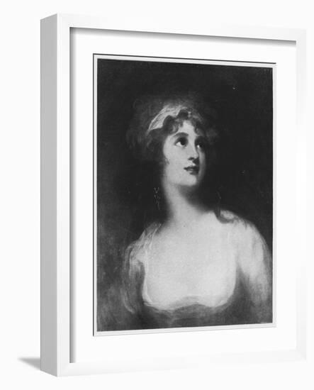'Mrs. Ann Pitt', c1790, (1917)-George Romney-Framed Giclee Print