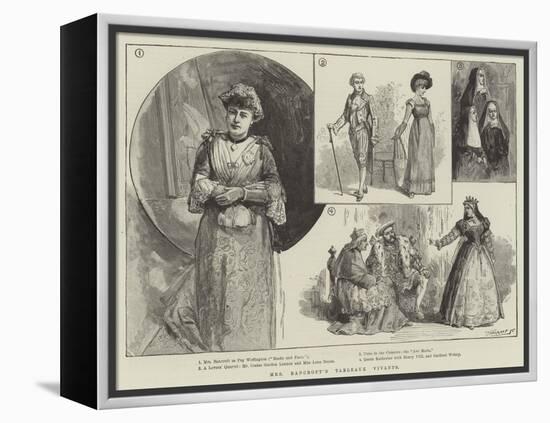 Mrs Bancroft's Tableaux Vivants-null-Framed Premier Image Canvas