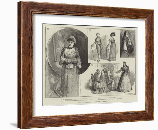 Mrs Bancroft's Tableaux Vivants-null-Framed Giclee Print