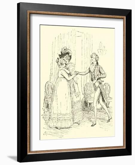 Mrs Bennet Welcomes Lydia and Her Husband-Hugh Thomson-Framed Giclee Print