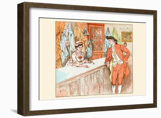 Mrs. Blaize Always Lent to the Poor from Her Pawn Shop-Randolph Caldecott-Framed Art Print