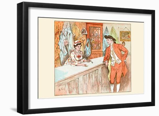 Mrs. Blaize Always Lent to the Poor from Her Pawn Shop-Randolph Caldecott-Framed Art Print