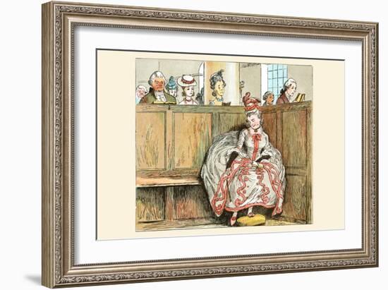 Mrs. Blaize Always Looked Wonderful When She Went to Church-Randolph Caldecott-Framed Art Print