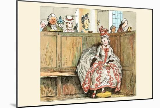 Mrs. Blaize Always Looked Wonderful When She Went to Church-Randolph Caldecott-Mounted Art Print