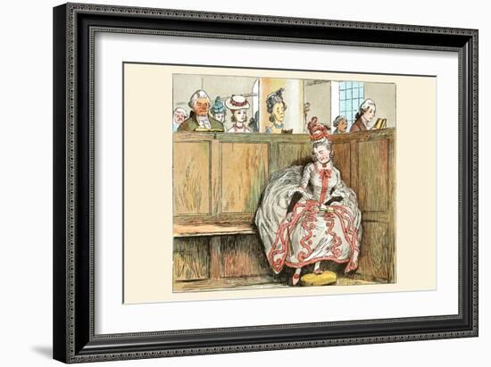 Mrs. Blaize Always Looked Wonderful When She Went to Church-Randolph Caldecott-Framed Art Print