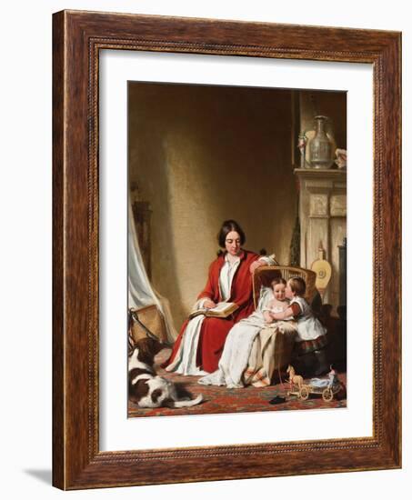 Mrs Bradford Ripley Alden and her Children, 1852-Robert Walter Weir-Framed Giclee Print