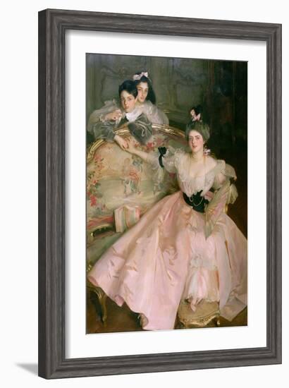 Mrs. Carl Meyer, Later Lady Meyer, and Her Two Children, 1896-John Singer Sargent-Framed Giclee Print