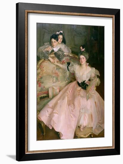 Mrs. Carl Meyer, Later Lady Meyer, and Her Two Children, 1896-John Singer Sargent-Framed Giclee Print