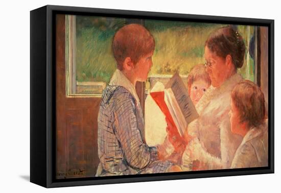 Mrs. Cassatt Reading to Her Grandchildren, 1888-Mary Cassatt-Framed Premier Image Canvas