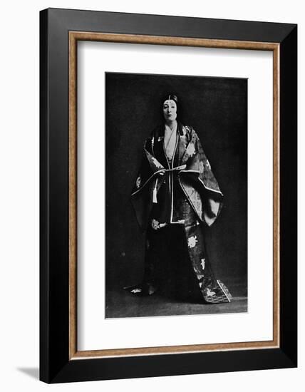 Mrs. Charles Burnett in a 15th-Century Japanese Court costume-Julian Leonard Street-Framed Photographic Print