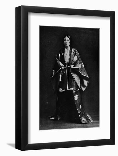 Mrs. Charles Burnett in a 15th-Century Japanese Court costume-Julian Leonard Street-Framed Photographic Print