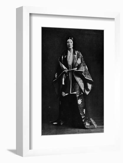 Mrs. Charles Burnett in a 15th-Century Japanese Court costume-Julian Leonard Street-Framed Photographic Print