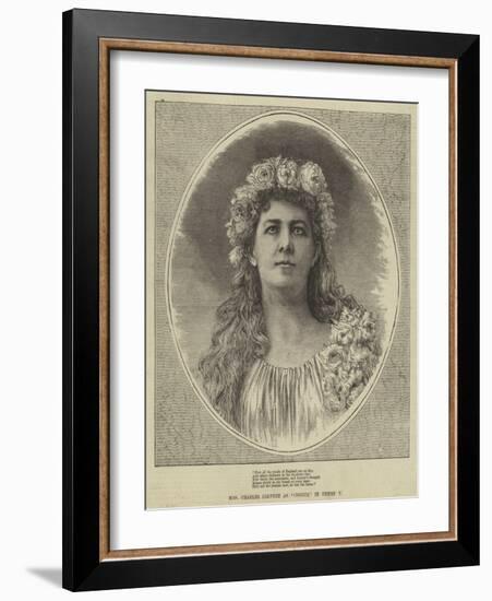 Mrs Charles Calvert as Chorus in Henry V-null-Framed Giclee Print