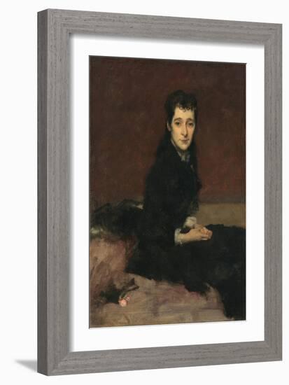 Mrs Charles Gifford Dyer (Mary Anthony), 1880 (Oil on Canvas)-John Singer Sargent-Framed Giclee Print