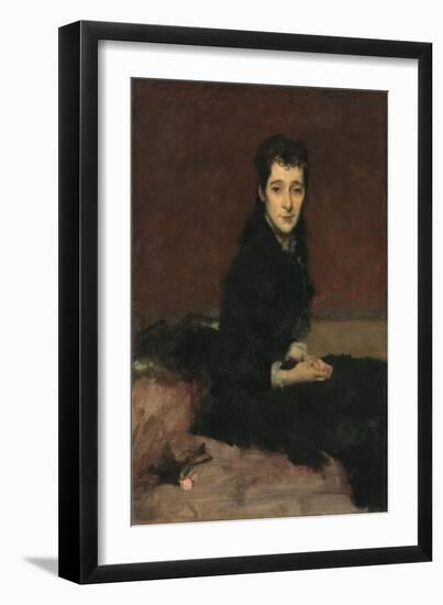 Mrs Charles Gifford Dyer (Mary Anthony), 1880 (Oil on Canvas)-John Singer Sargent-Framed Giclee Print