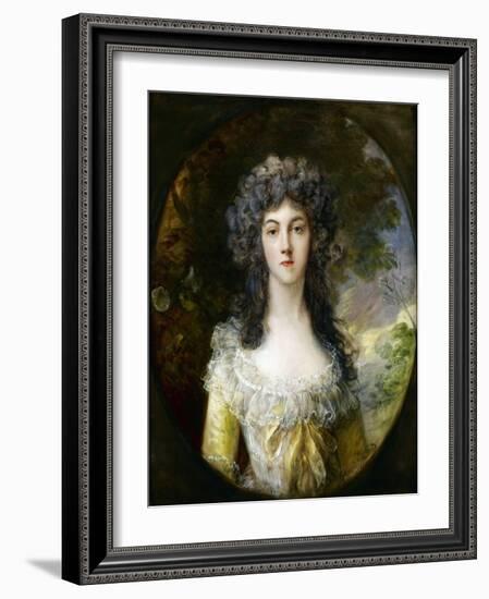 Mrs. Charles Hatchett-Thomas Gainsborough-Framed Giclee Print