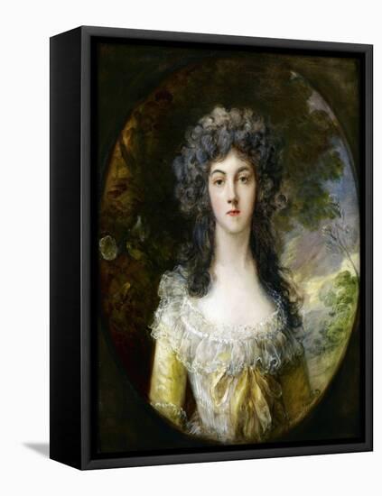 Mrs. Charles Hatchett-Thomas Gainsborough-Framed Premier Image Canvas