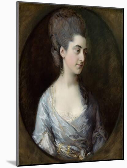 Mrs. Charles Purvis, Late 1770S (Oil on Canvas)-Thomas Gainsborough-Mounted Giclee Print